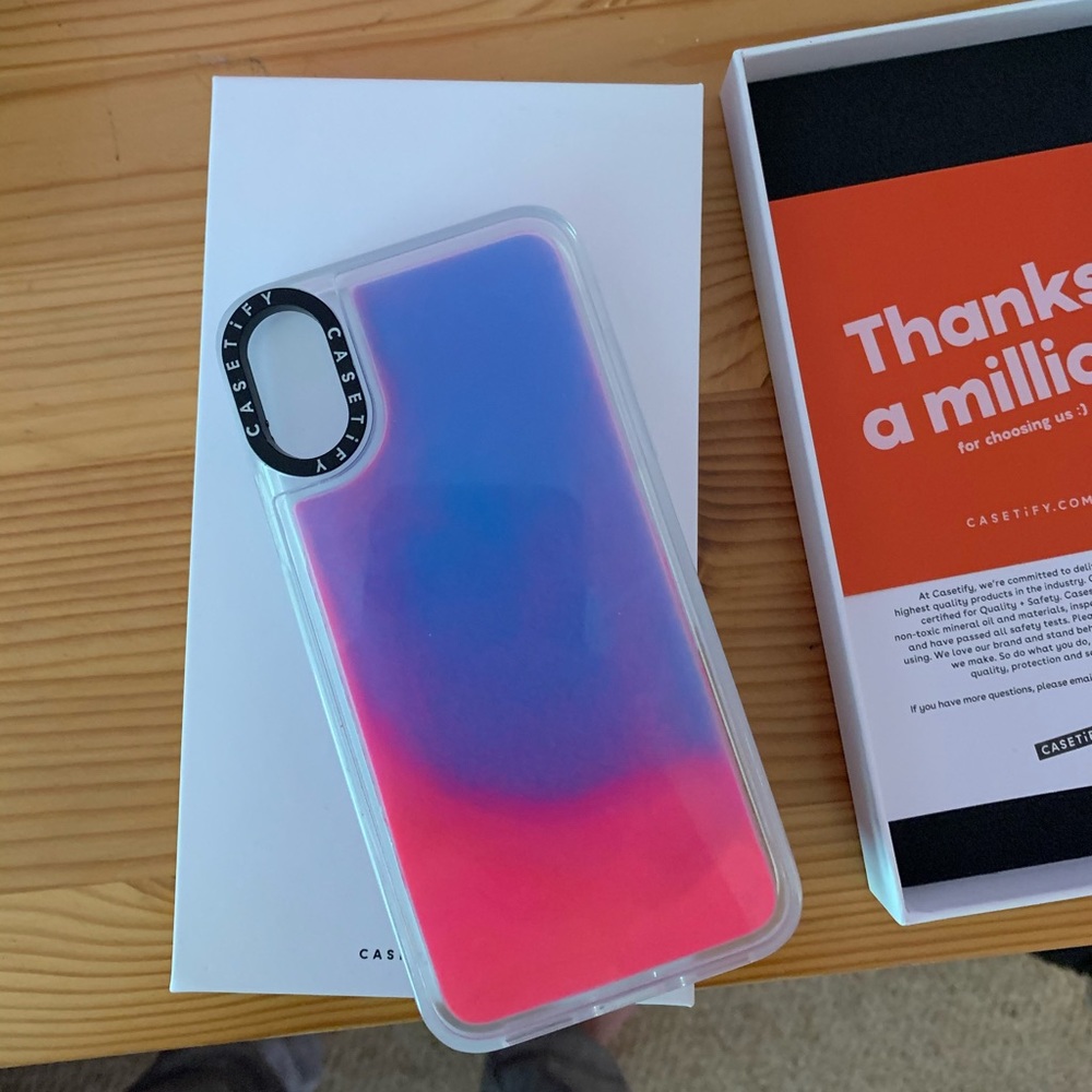 Casetify Neon Sand Liquid IPhone XS Case